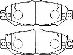 Комплект спирачно феродо, дискови спирачки AISIN